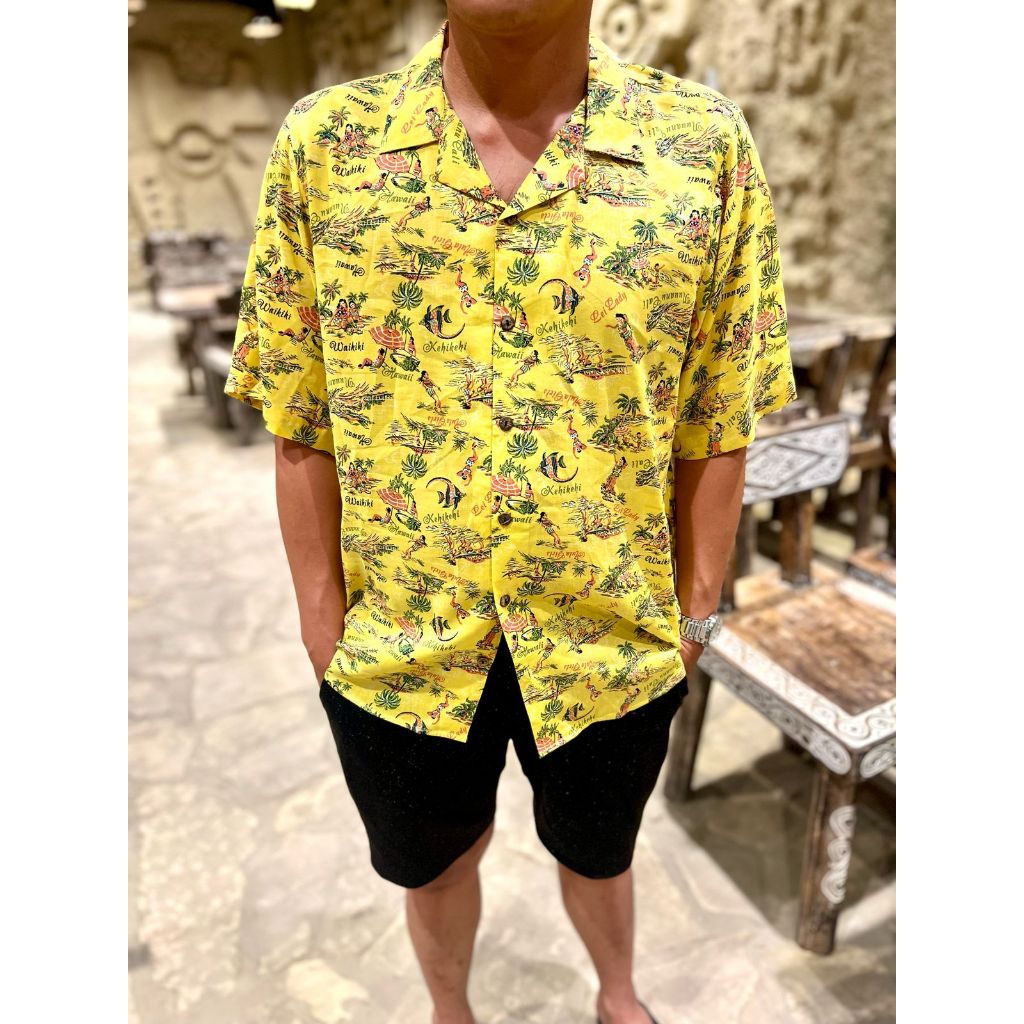 SUMMERTIME Kemeja Pantai Pria WAIKIKI Best Indonesia Hawaiian Shirt