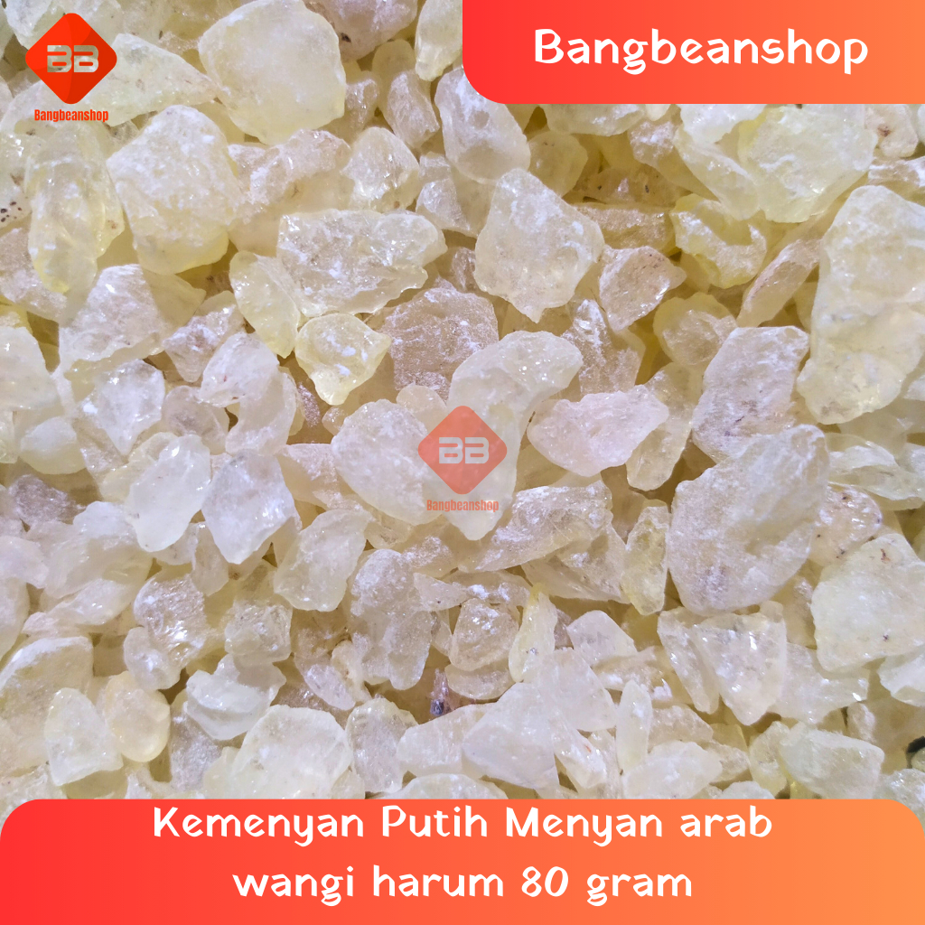 Menyan Arab Putih 80 gram Kemenyan Arab Mustaki Pengharum
