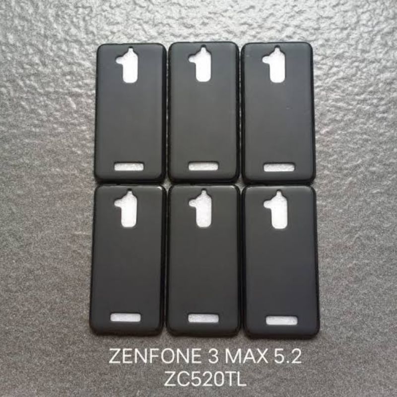 Case Mate Asus Zenfone 3 Max / ZC520TL / X008DA Layar 5.2 inch Casing Atau Kondom Softcase Black Mat