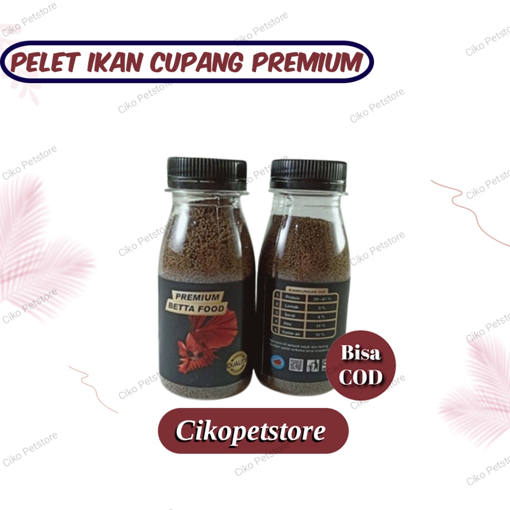 Pelet Ikan Cupang Premium - Untuk pertumbuhan dan mutasi warna