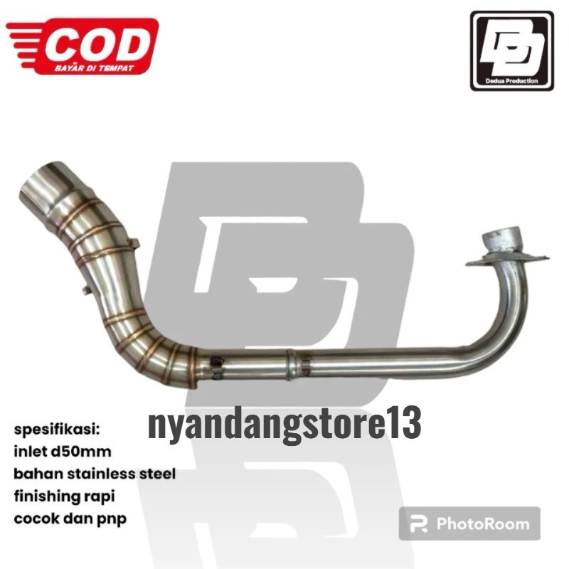 Murah pipa leher knalpot inlet 38 mm dan 50 mm Xeon karbu gt rc Mio smile Genio beat 2020 Vario 110