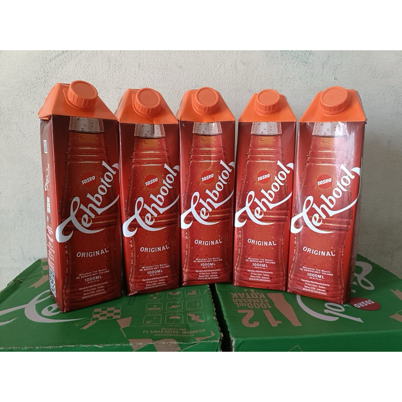 

Teh Botol Sosro Kotak 1 Liter - 1 Karton isi 12 Pcs