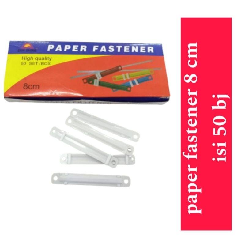 

( 1 pak = 50 bj) acco paper fastener isi 50 pcs/ acco plastik paper fastener