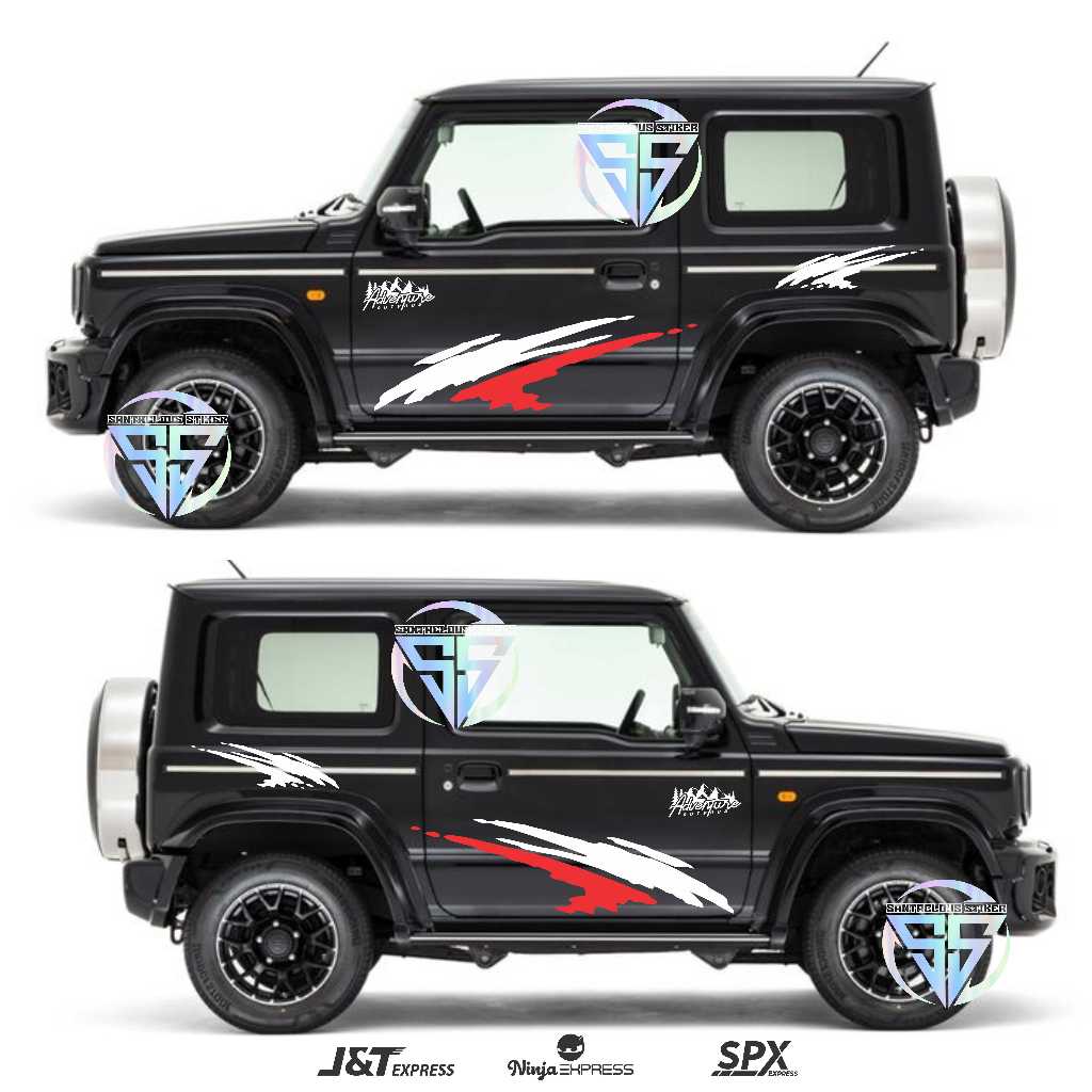 STICKER STIKER MOBIL JEEP STIKER LUMPUR STIKER PINTU SAMPING / BODY MOBIL JEEP KEREN
