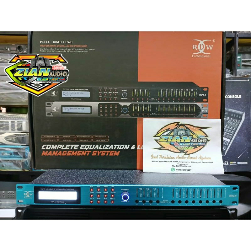 Digital Audio ProcessorDLMS Management SpeakersRDW RD4.8 Original input 4, output 8