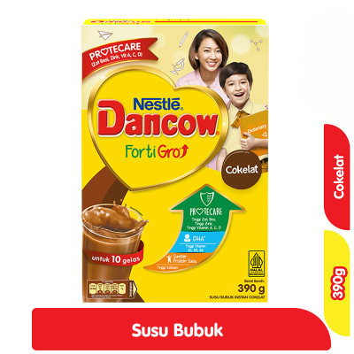 

Nestle Dancow FortiGro Susu Bubuk Instan Cokelat 390 gram