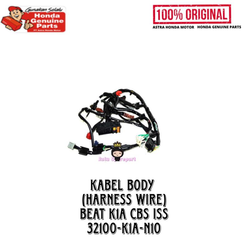 Kabel Body (Harness Wire) Honda BeAT K1A CBS ISS Original - 32100K1AN10 - Kabel Body Beat K1A - Kabe