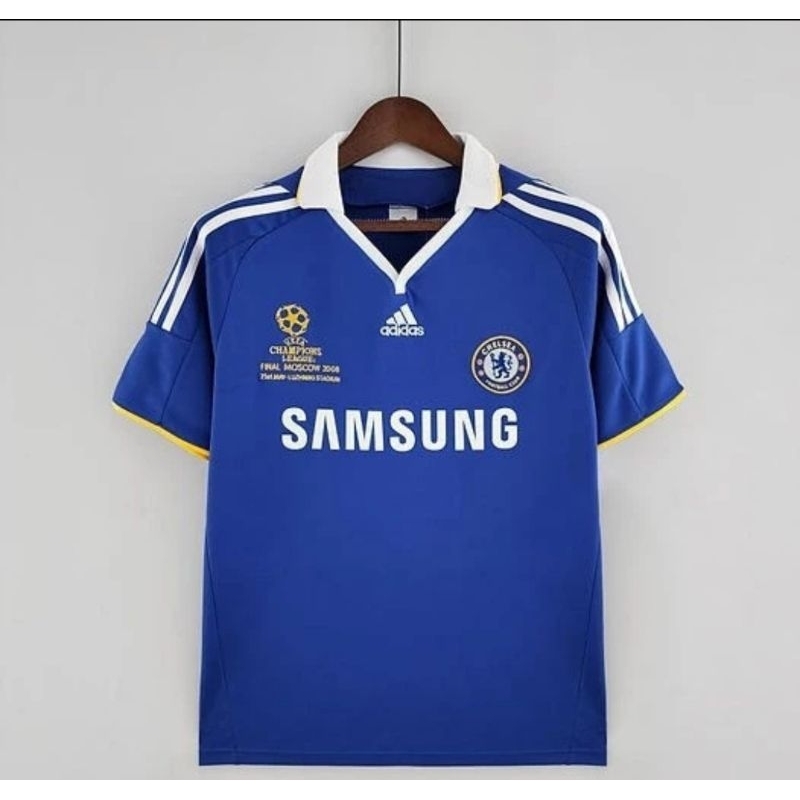 Jersey Kaos Baju Sepak Bola Chelsea Home Away Biru Retro Klasik Classic Jadul Lawas Vintage 2007 200