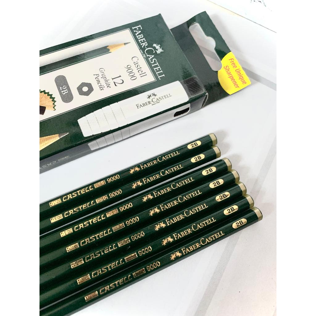 

FABER-CASTELL 2B (Kode 9000)/ Pensil 2B paling laris/ untuk ujian dan penggunaan sehari-hari
