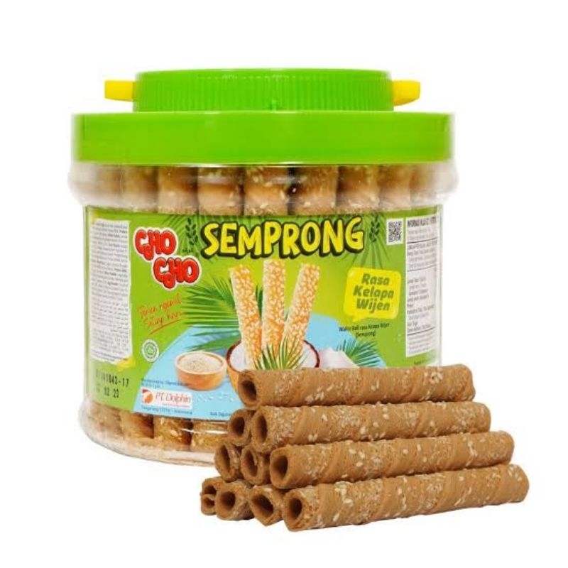 

Cho Cho Wafer Roll Semprong Kelapa Wijen 300gram