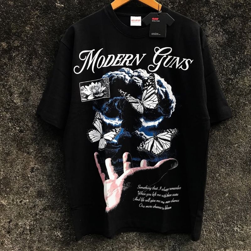 MODERN GUNS - BLOOM TSHIRT BLACK