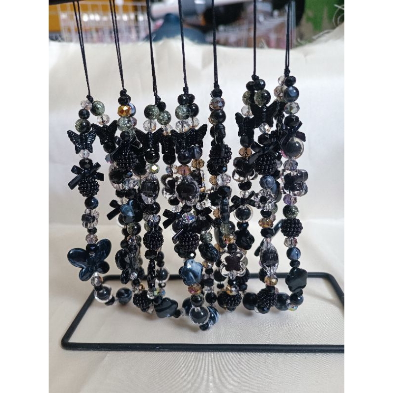 gantungan hp| strap phone | tali hp | phone strap hitam