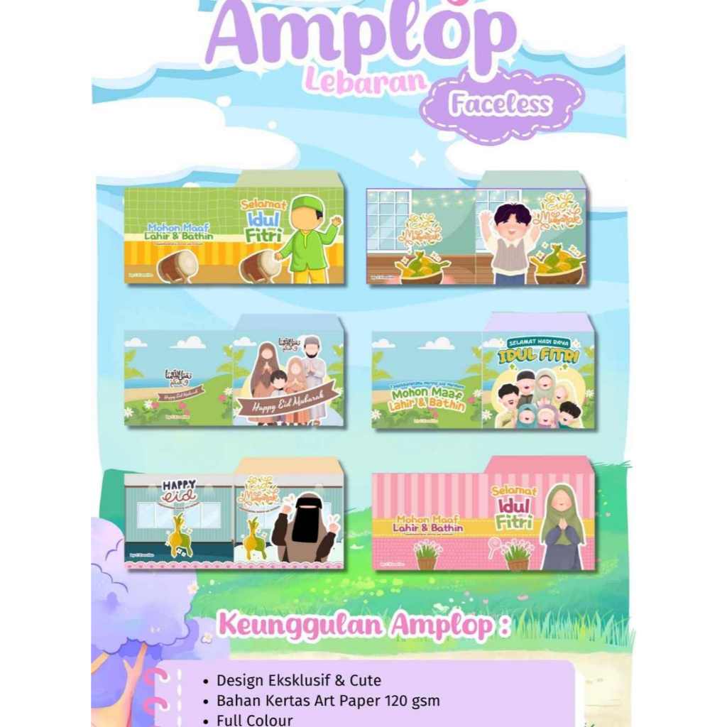 

Amplop Lebaran Unik & Cute (Mini & Baling-Baling)