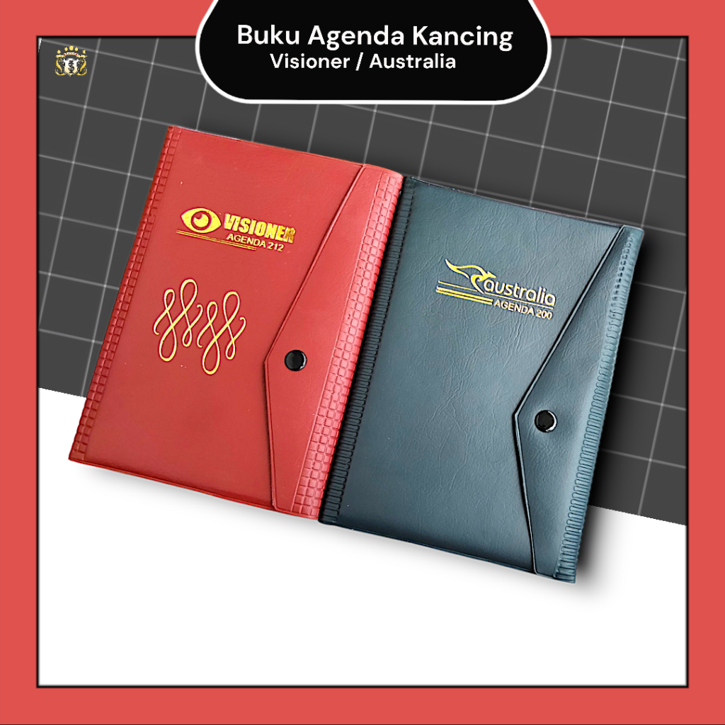 

Buku Agenda Sampul Kulit dengan Kancing / Buku Catatan Premium / Untuk Sekolah / Kantor / Serbaguna