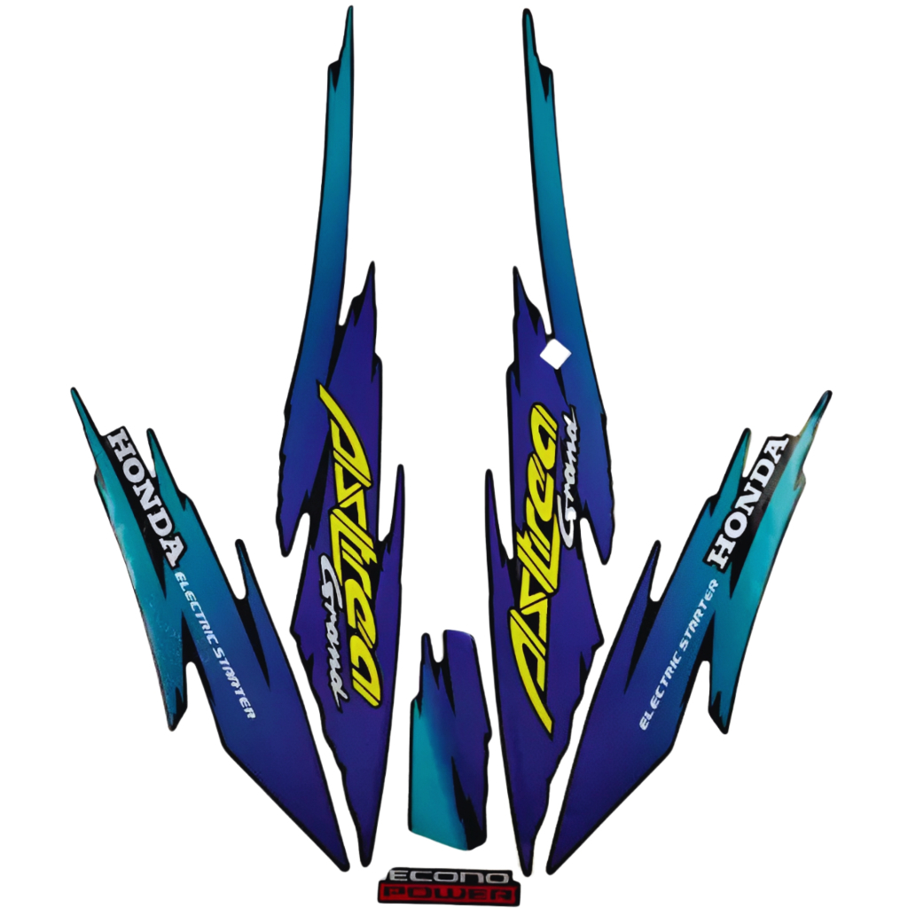 Stiker Striping Honda Astrea Grand 1994 1995 Lis Full Merah Sticker body motor astrea grand 1995