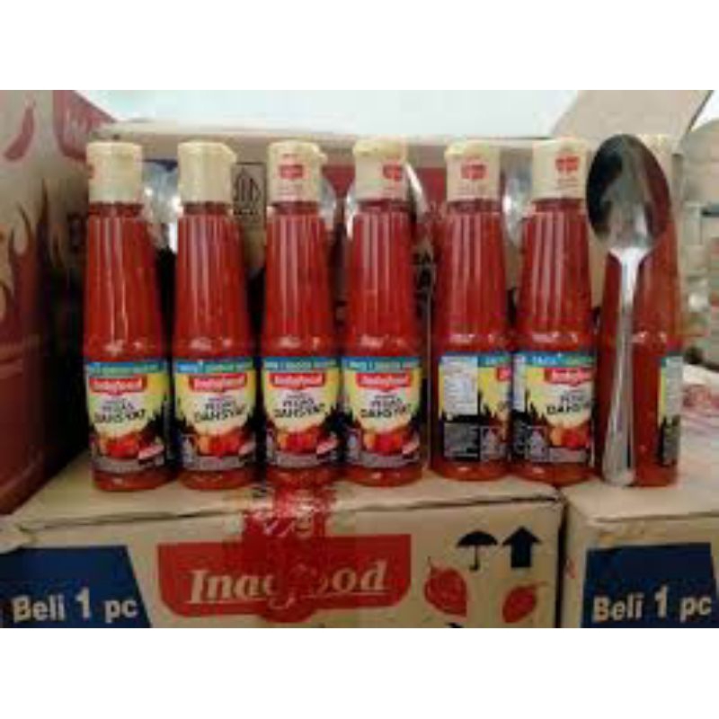 

saus cabe cabai botol 135 ml indofood gratis sendok