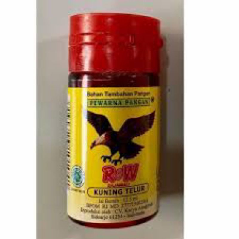 

RW PEWARNA KUNING TELUR / PEWARNA KUNING Ukuran 12.5 ml dan 30 ml