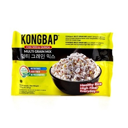 

KONGBAP MULTI GRAIN MIX CHIA SEED & QUINOA 150GR