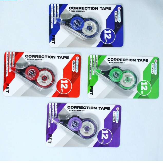 

Harga Grosir (1pcs ) Correction Tape Pita CT-SQ08 12M