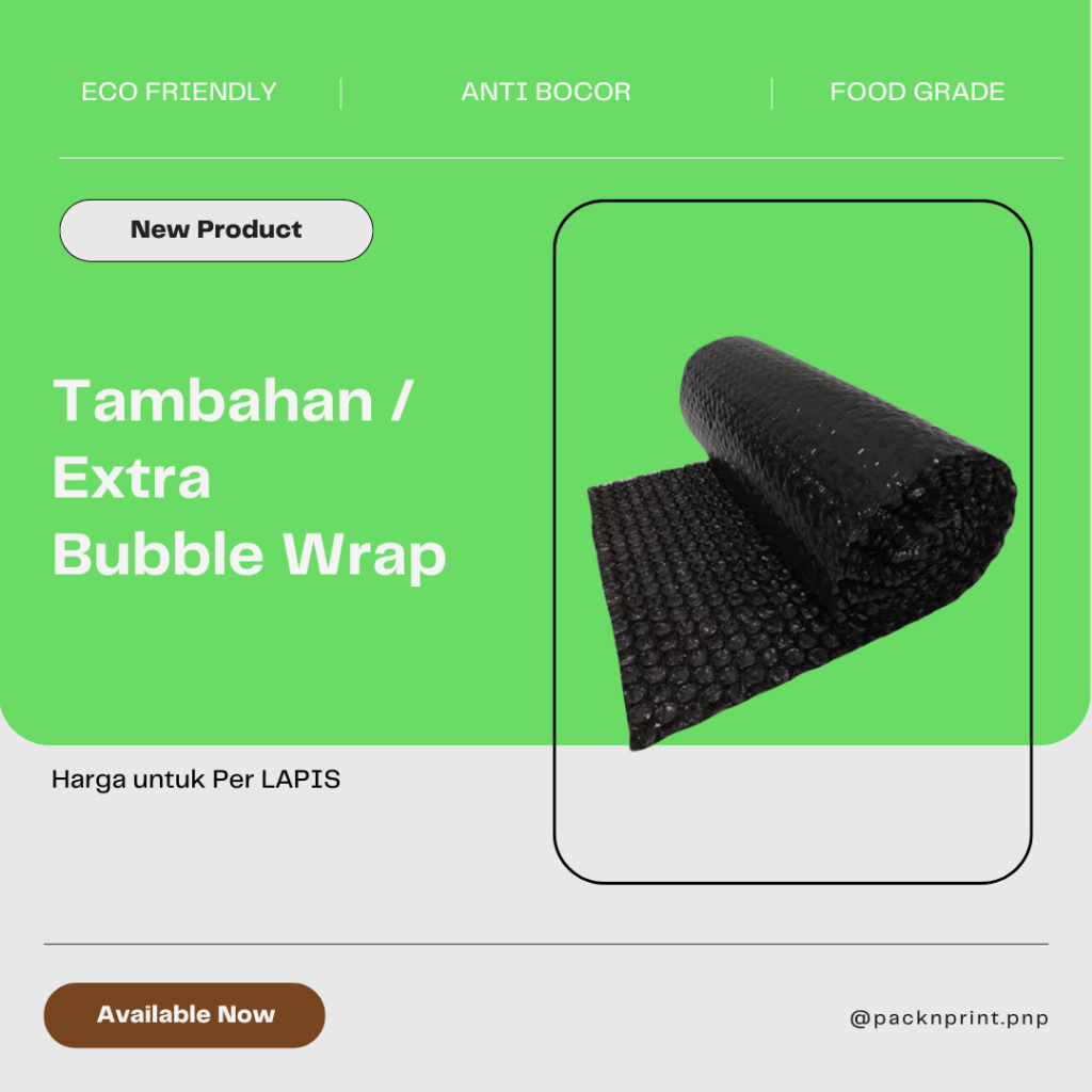

Tambahan Packing Bubble Wrap