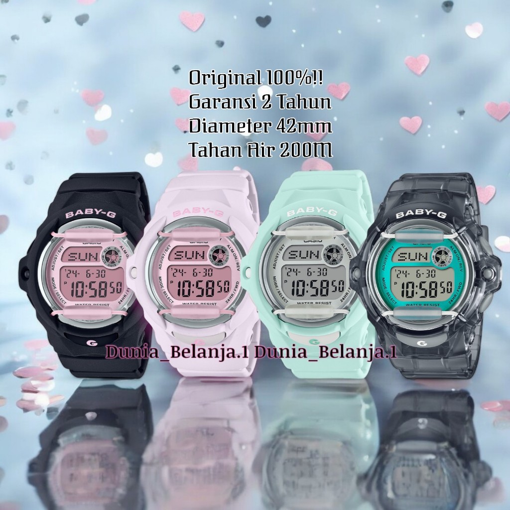 Original 100% Casio Baby-G BG-169U-1CDR Jam Tangan Digital Wanita BG-169U-1C BabyG Garansi Resmi 2 T