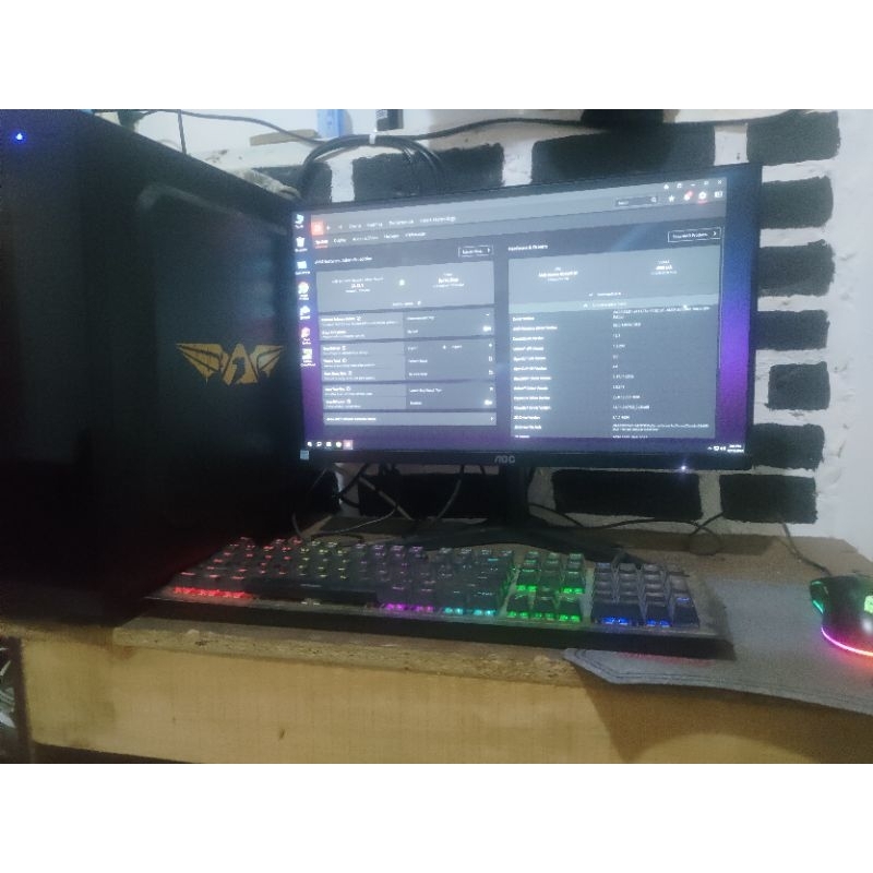 PC gaming fullset rakitan