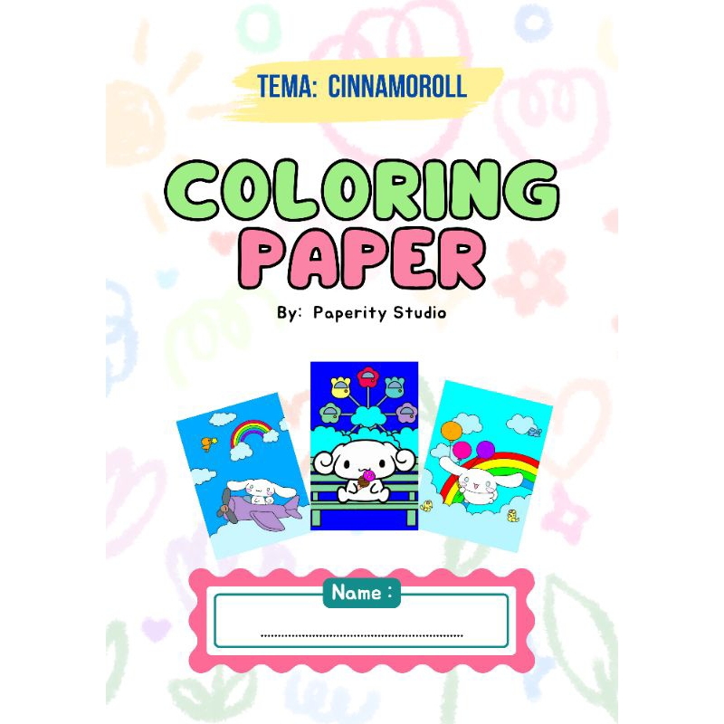 

Coloring pages / coloring book / buku mewarnai cinnamonroll