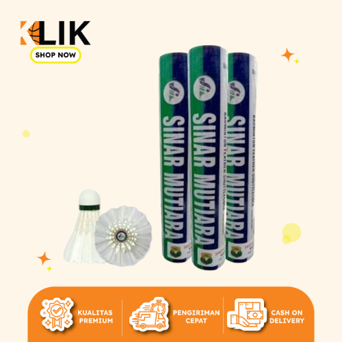 COCK SHUTTLECOCK BADMINTON SINAR MUTIARA GOLD 800 MADE IN TEGAL ISI 12 ORIGINAL MURAH HARGA GROSIR
