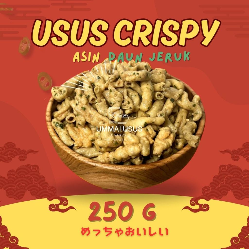 

Nycyta Home Ummai Snack Keripik Usus Ayam Crispy Pedas Daun Jeruk 250Gr Kriuk Best Seller Cemilan