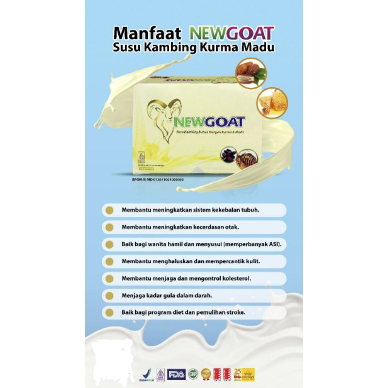 

Susu Kambing NEWGOAT Kurma Madu