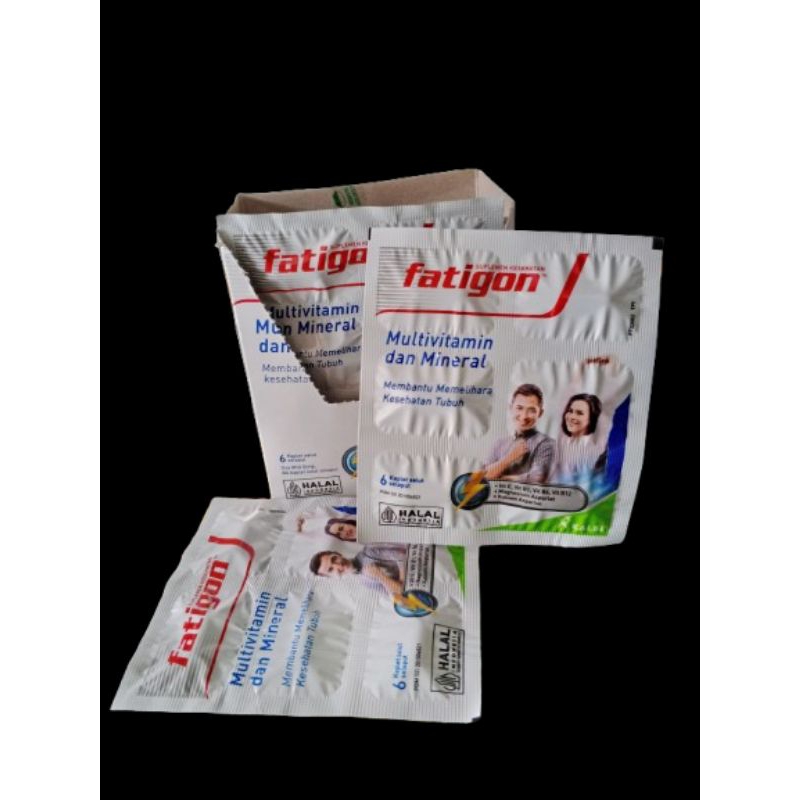 fatigon vitamin mineral isi 1 strip 6 kaplet