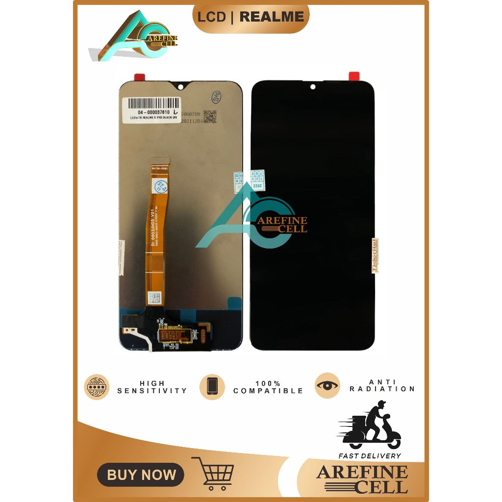 LCD TOUCHSCREEN REALME 5 PRO / REALME Q FULLSET ORIGINAL