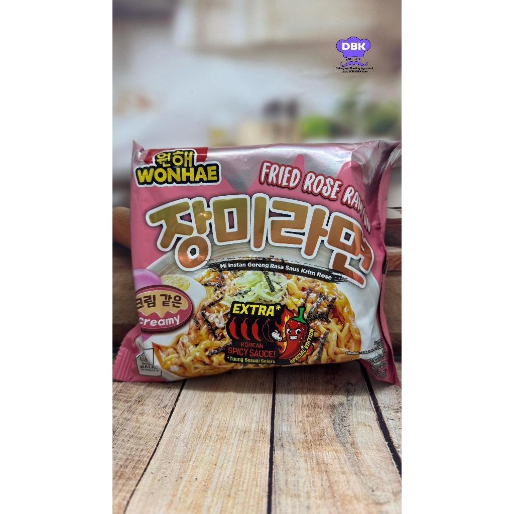 Wonhae Fried Rose Ramyun Spicy by mujigae Ramyun Goreng Pedas Keju 120gr