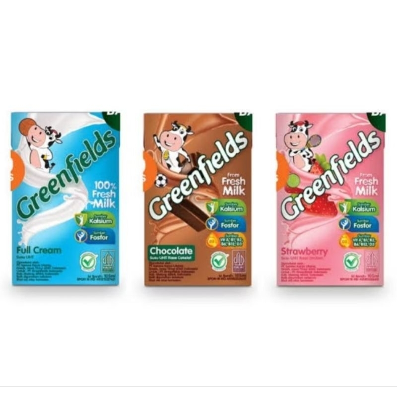 

SUSU UHT GREENFIELD 105ML DAN 200ML, ECER