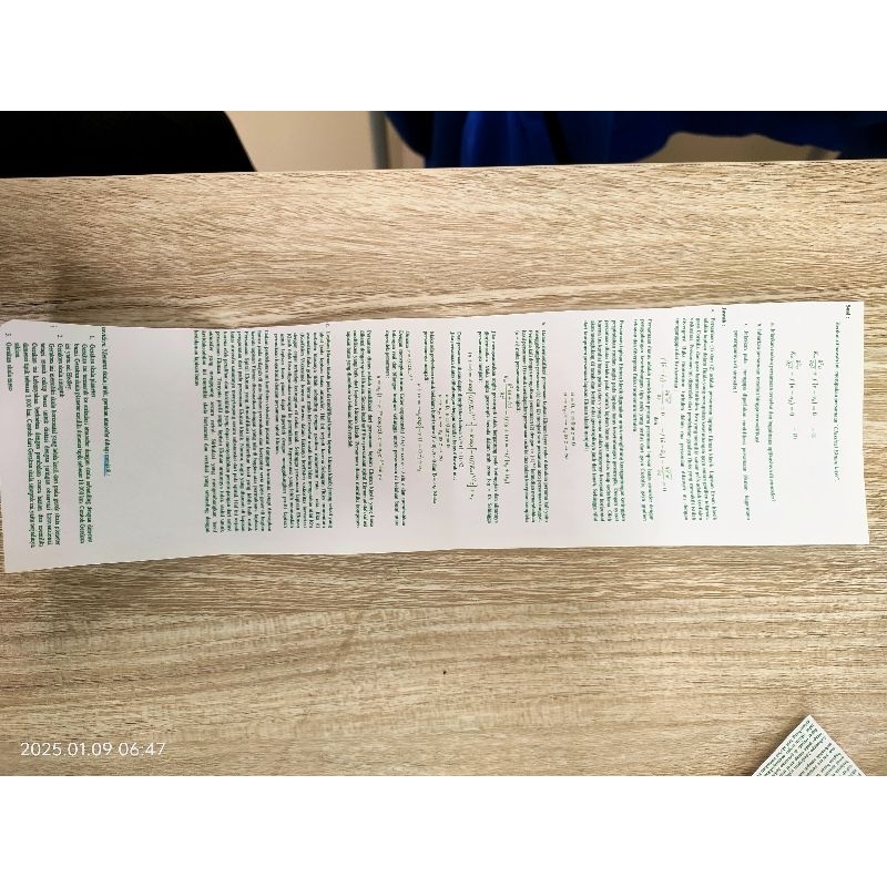 

catatan kertas pesanan rafi