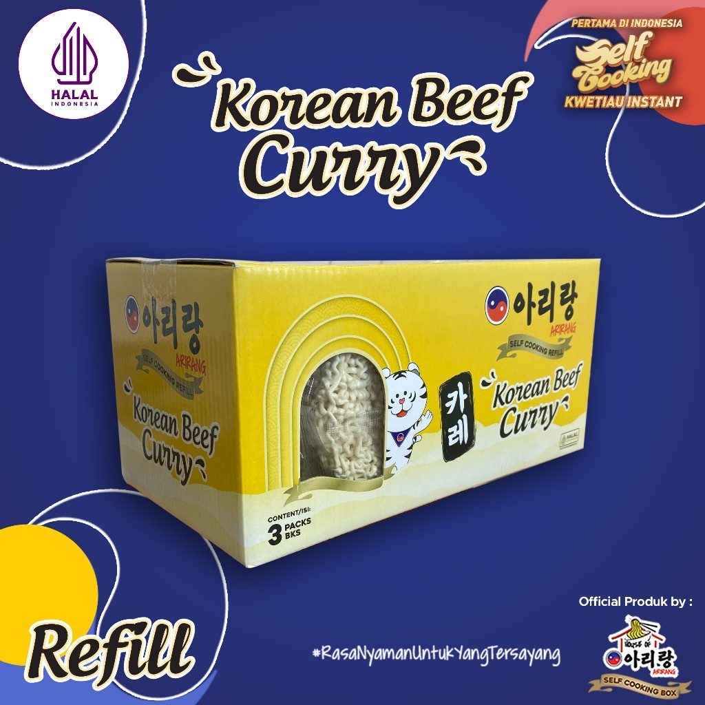 

Arirang Self Cooking Refill Korean Beef Curry 480gr (3PCS)