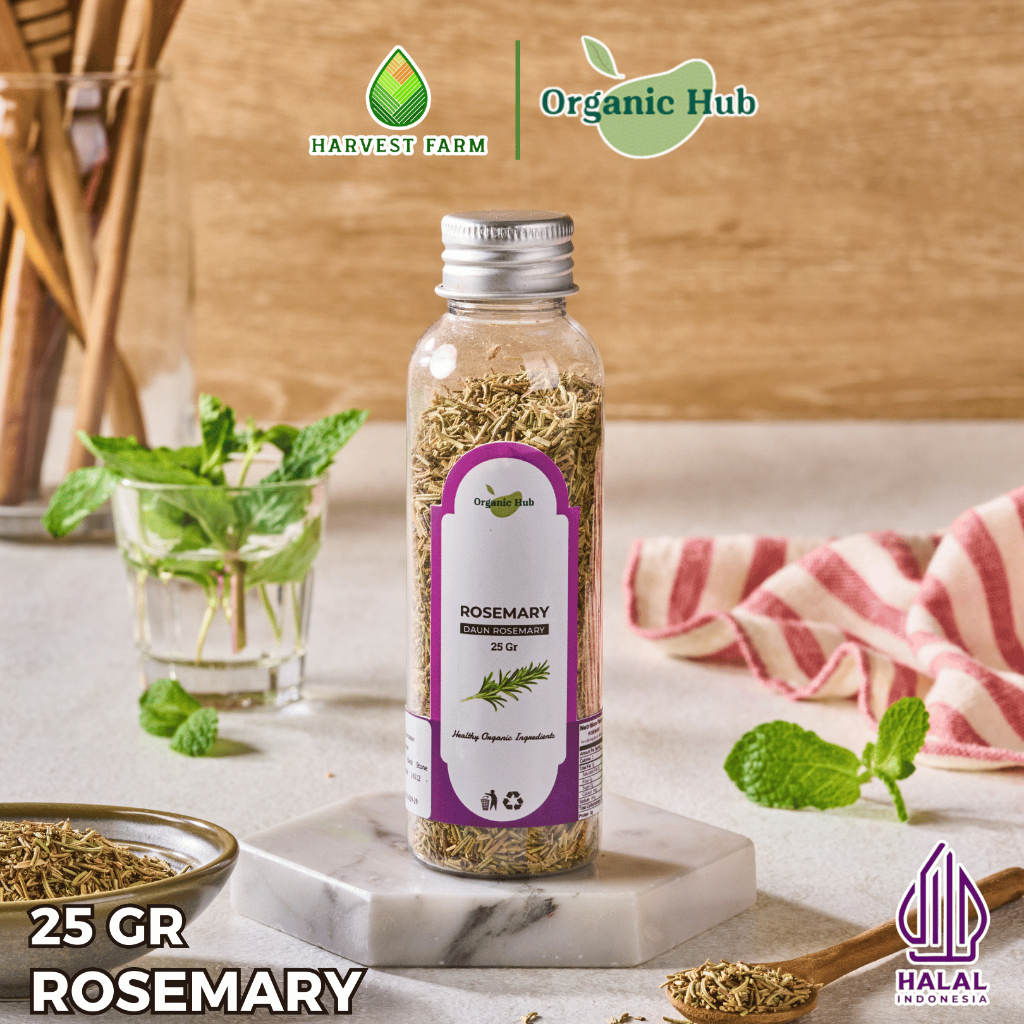 

Organic Hub Rosemary Premium Quality 100% Murni Organik Rempah Bumbu Dapur 25 gr