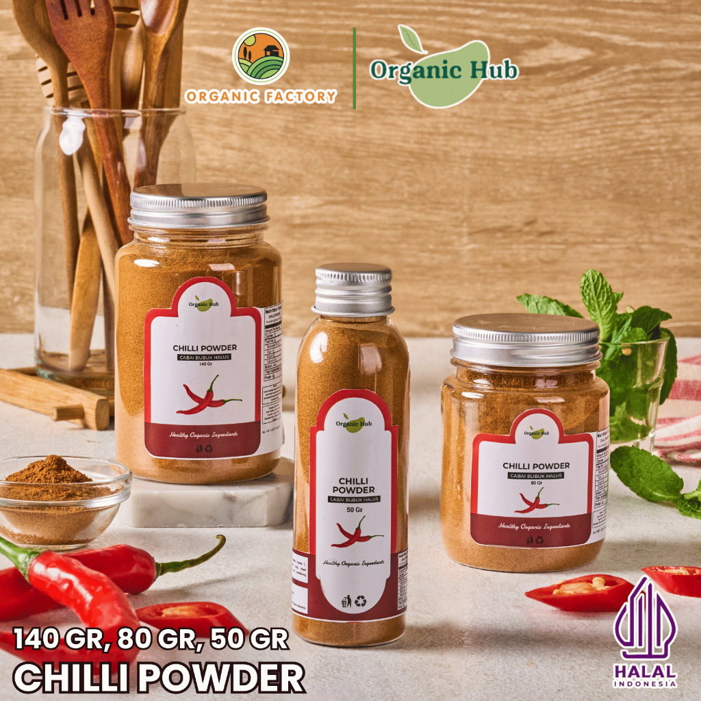 

Organic Hub Cabe Bubuk Premium Quality 100% Natural Chili Powder 50 gr