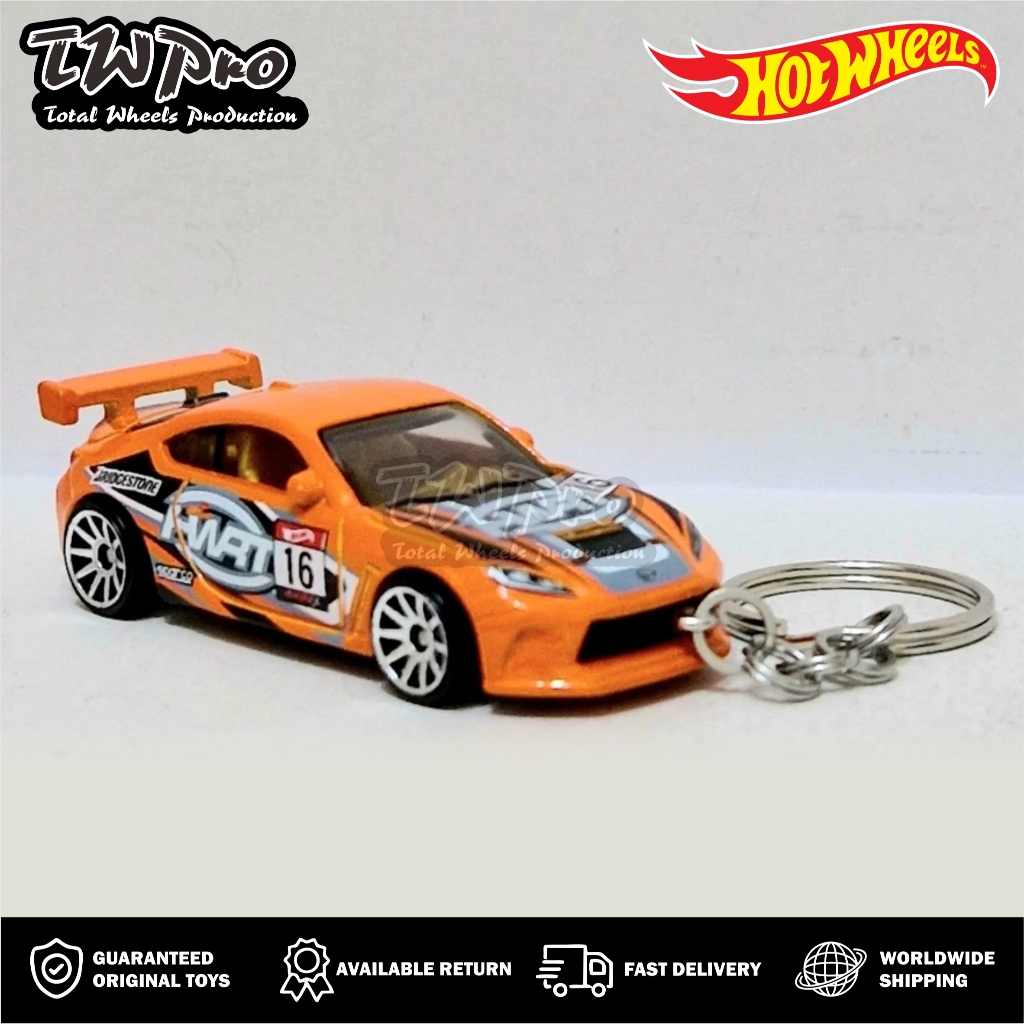 GANTUNGAN KUNCI HOT WHEELS 2024 TOYOTA GR86 CUP - ORANGE - OREN - KEYRING - KEYCHAIN - CUSTOM - TOTA