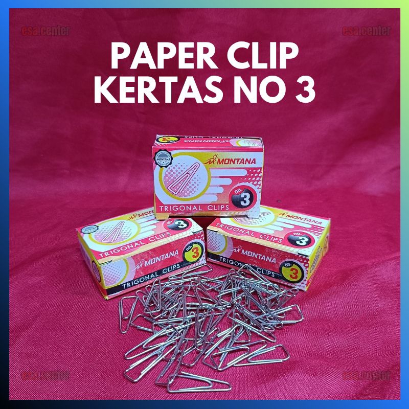 

PAPER CLIP NO.3 / KLIP KERTAS SEGITIGA NO.3 / TRIAGONAL CLIPS NO.3