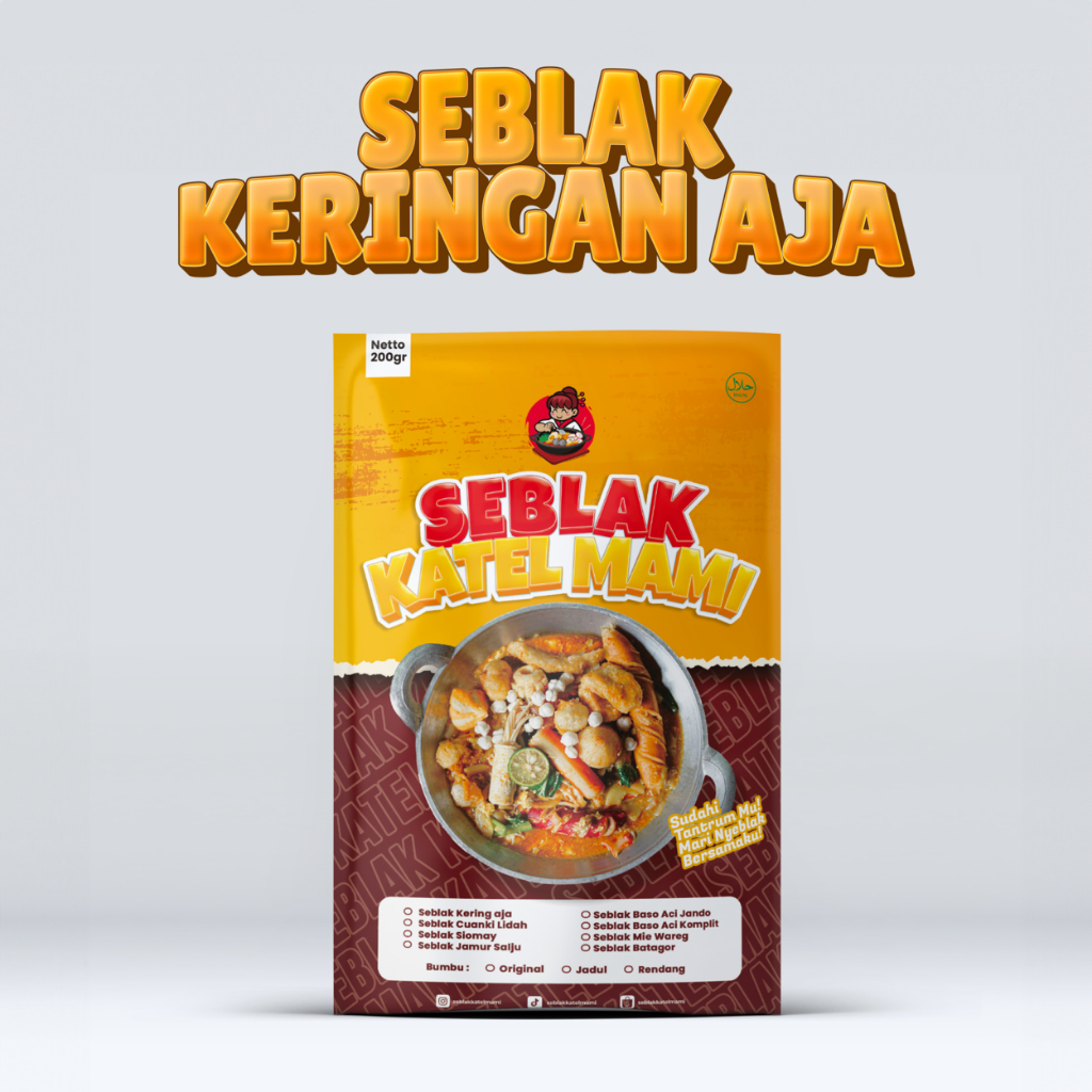 

Seblak Instan Murah Kemasan Kerupuk Mix - Seblak Katel Mami