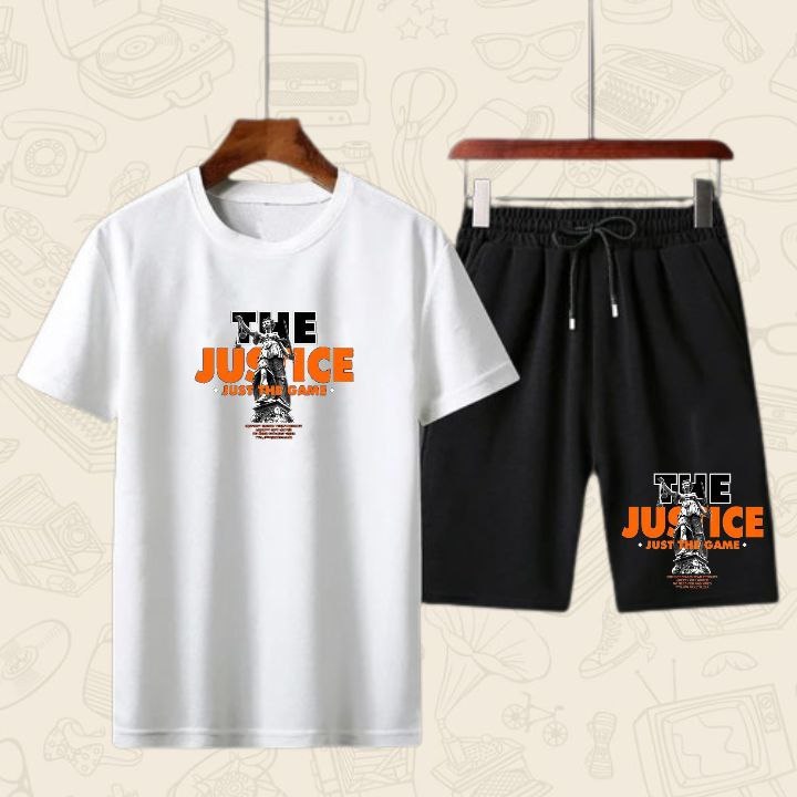 PAKAIAN PRIA DAN CELANA PENDEK PRIA / SET PAKAIAN PRIA KEREN / STELAN PRIA SIMPLE