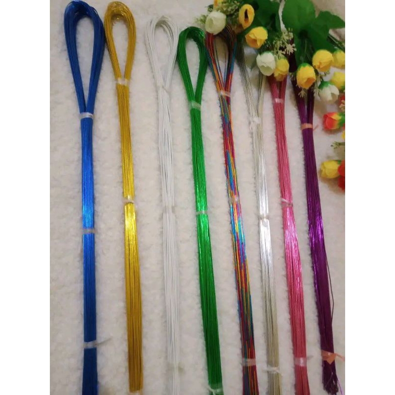 Grosir Terlaris Kawat Stoking kawat bunga Kawat Bunga Stoking flower uk 22 isi 25-26 biji