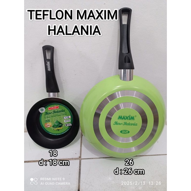 *KHUSUS BATAM* TEFLON ANTI LENGKET MAXIM halania/panci anti lengket