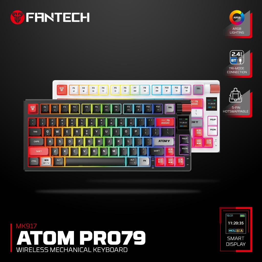 FANTECH ATOM PRO79 MK917 WIRELESS MECHANICAL GAMING KEYBOARD