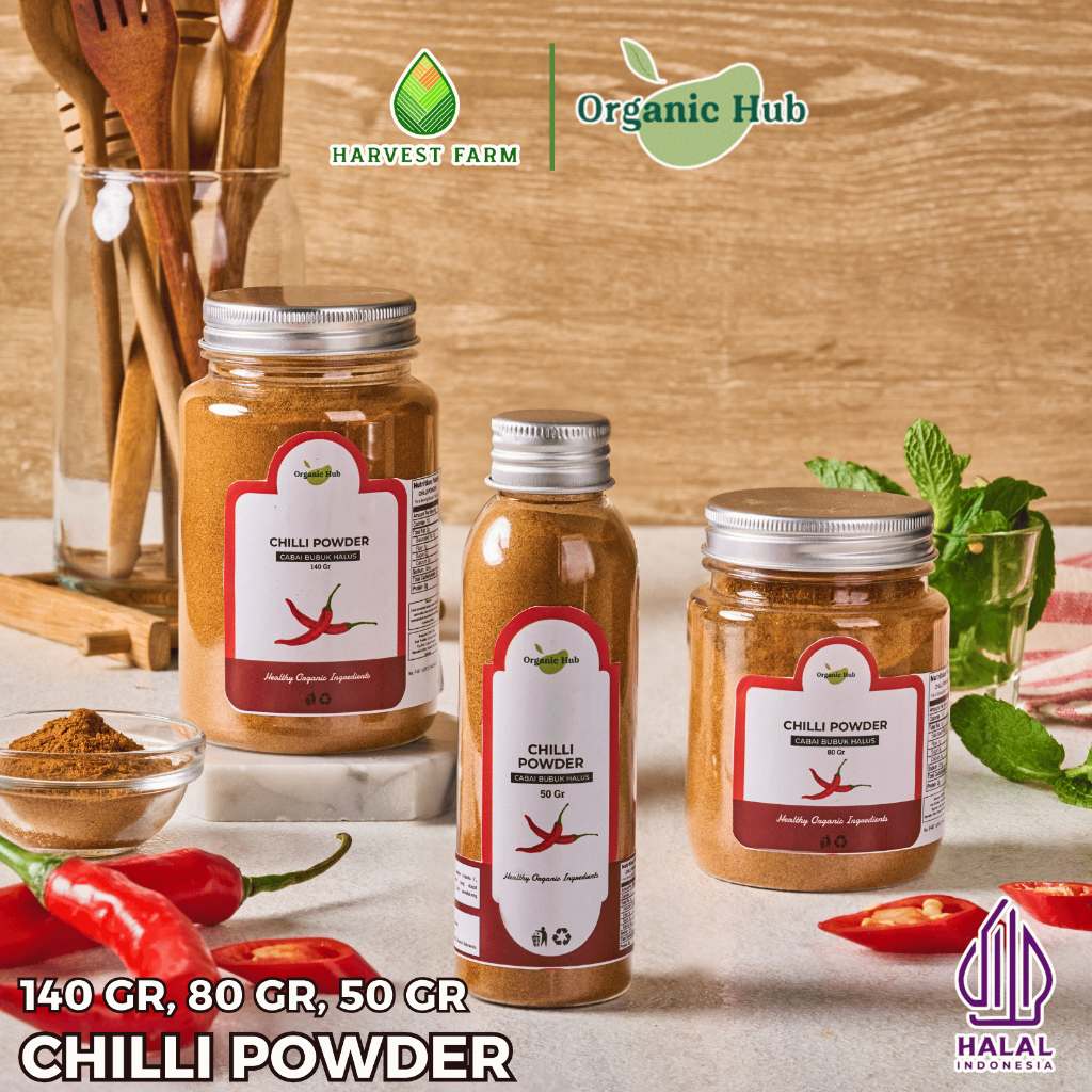 

Organic Hub Bubuk Cabe Cabai Bubuk Halus Murni Super Pedas Chilli Powder Premium Quality