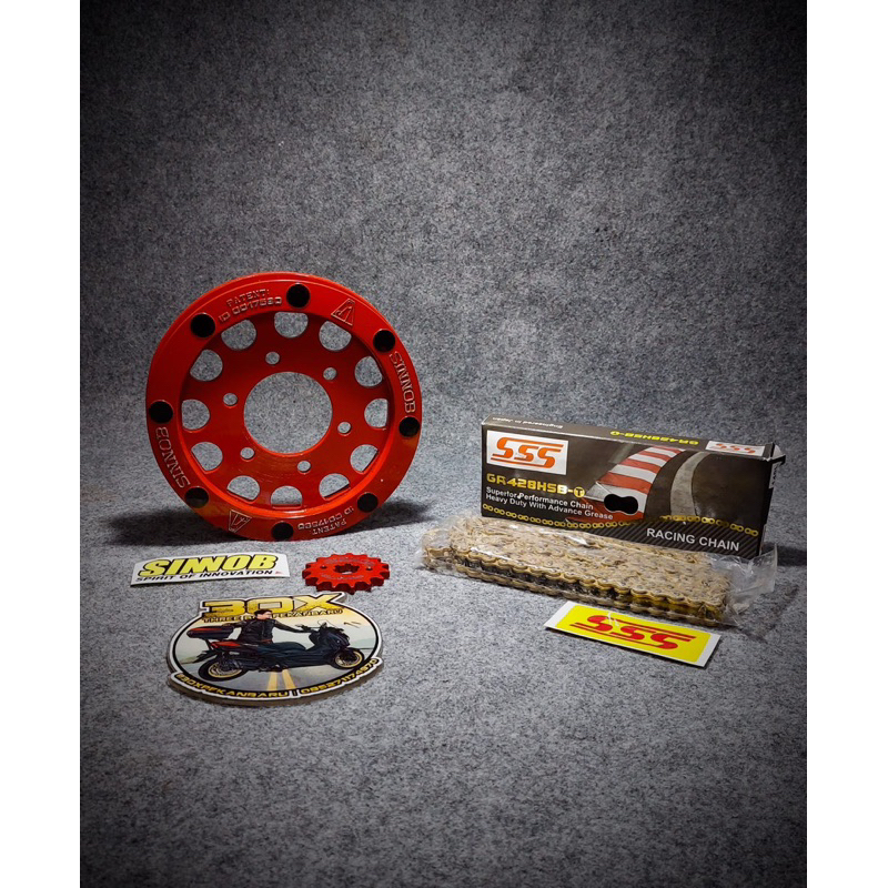 SINNOB PREMIUM GEARSET CB150X, CB150R V4 & CB150R V3 Lobang Baut Gear 4