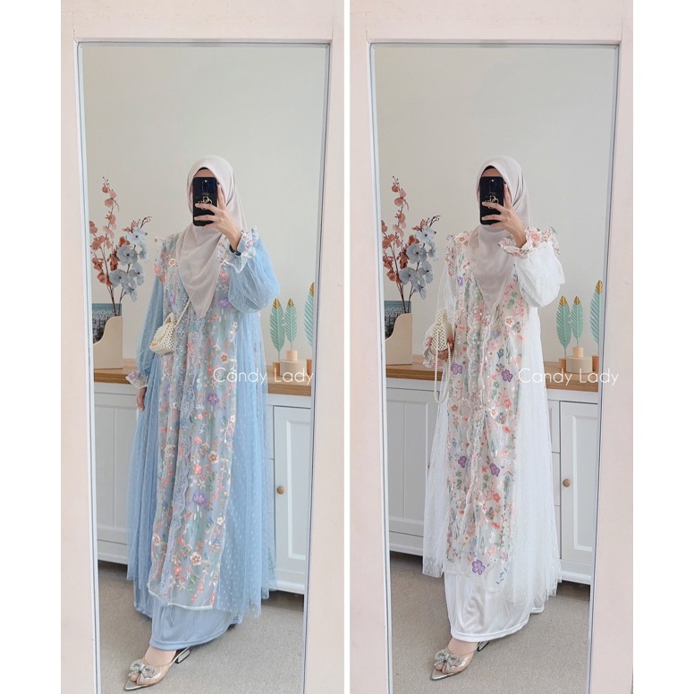 Banyak Dipakai CANDY LADY Zerin Leonia Coquette Ziola Flowy Outer Brocade  Cardy Wanita Terbaru  Kar