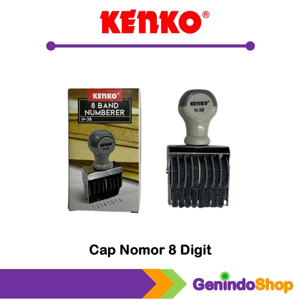 

Cap Nomor 8 Digit Manual / Stamp Number N-38 Kenko