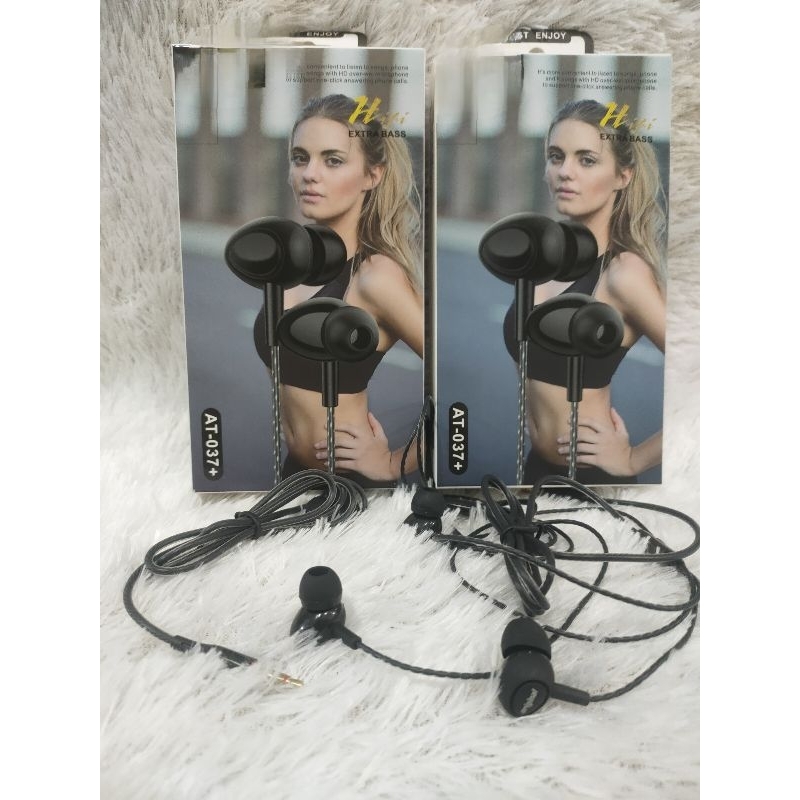 Headset Handsfree  Model:AT-037+Mic Extra Bass